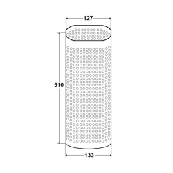 GRIGLIA MARMITTA 510x133x127
