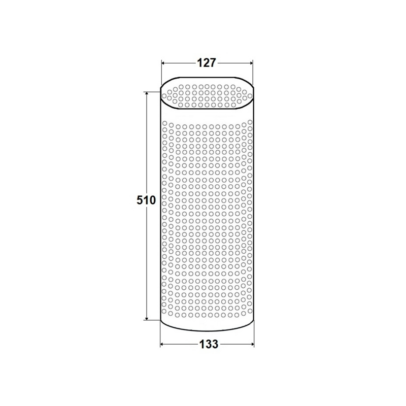 GRIGLIA MARMITTA 510x133x127