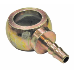 RACCORDO OCCHIO Ø14 PER TUBO Ø4 E VITE FORATA