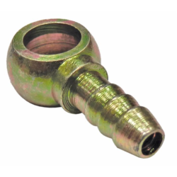 RACCORDO OCCHIO Ø10 PER TUBO Ø6 E VITE FORATA