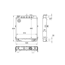 RADIATORE ADATTABILE RIF. ORIGINALE 3399812R1