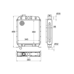 RADIATORE ADATTABILE RIF. ORIGINALE 597351