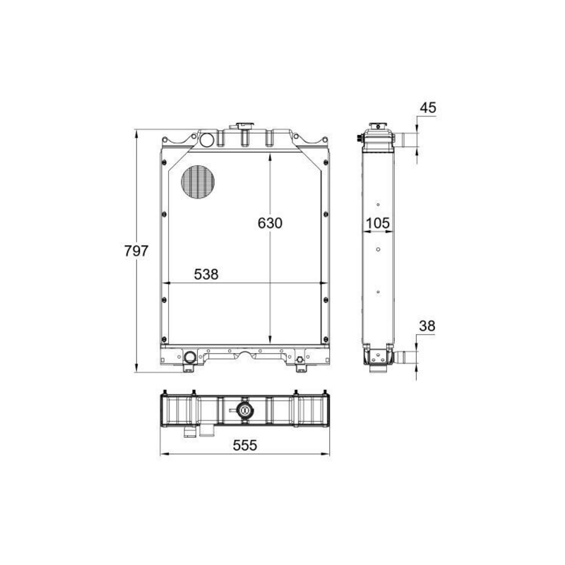 RADIATORE ADATTABILE RIF. ORIGINALE 5167367
