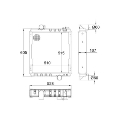 RADIATORE ADATTABILE RIF. ORIGINALE AL115002
