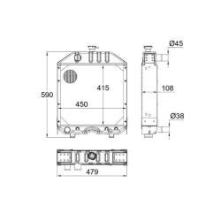 RADIATORE ADATTABILE RIF. ORIGINALE 3660549M92