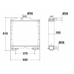 RADIATORE ADATTABILE RIF. ORIGINALE 47125982