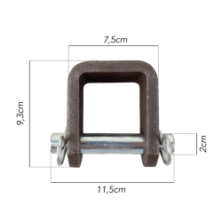 FORCELLA CON PERNO D-19