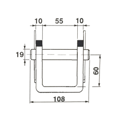 FORCELLA CON PERNO D-19