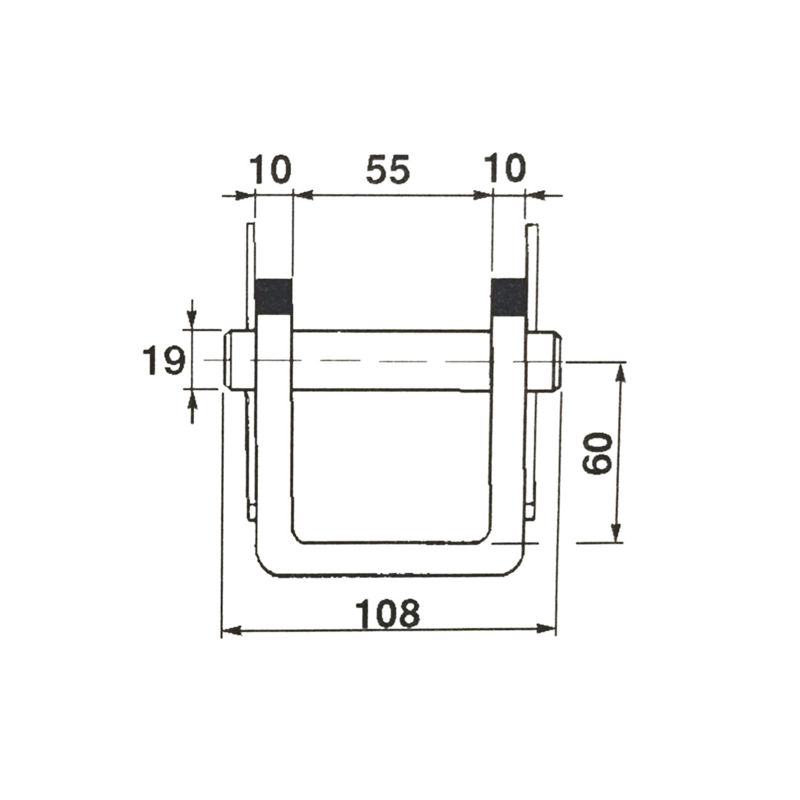 FORCELLA CON PERNO D-19