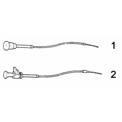 TIRANTE STOP MOTORE, CAVO L - 1200MM E POMELLO STOP ROSSO