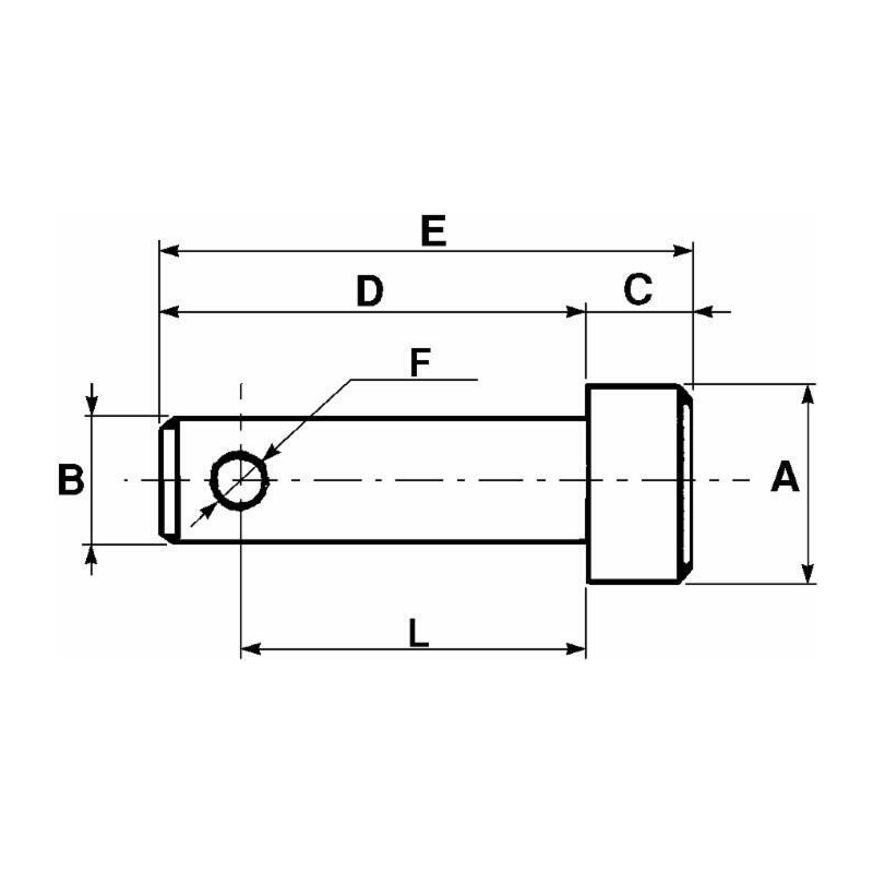 PERNO A SALDARE Ø22 UTILE-60