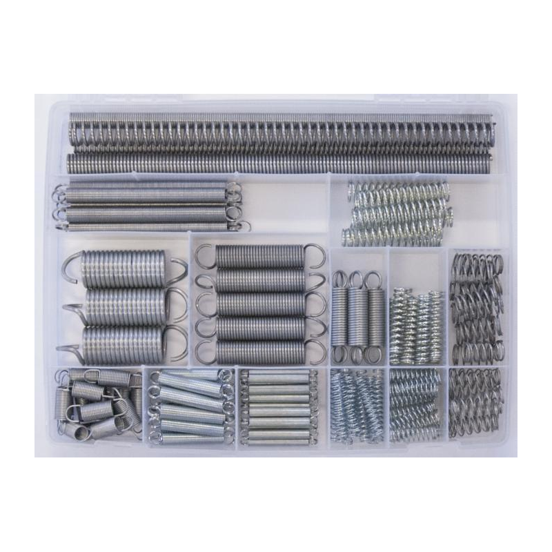 CASSETTA ASSORTIMENTO MOLLE TRAZIONE E COMPRESSIONE