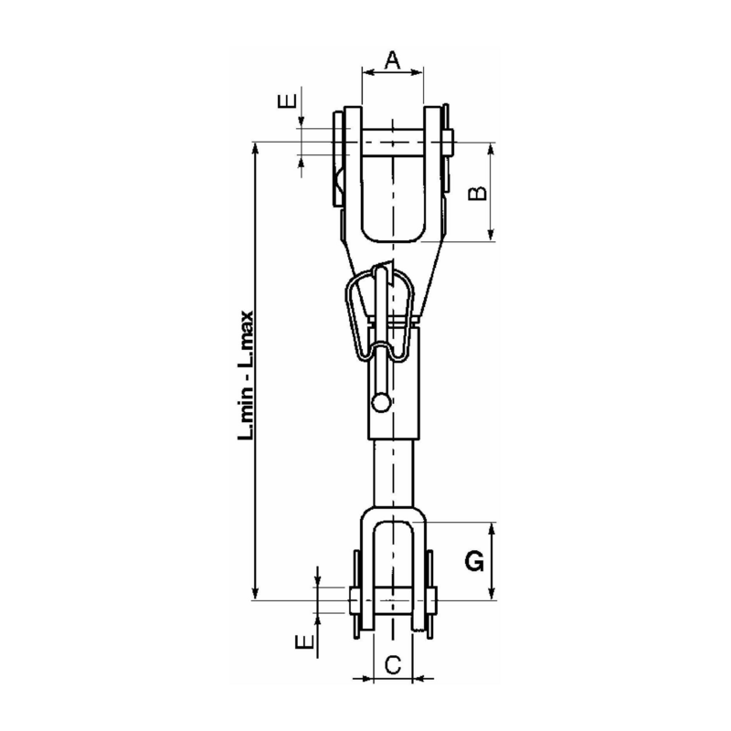 BRACCIO LATERALE SOLLEVAMENTO CHIUSO-500 APERTO-600