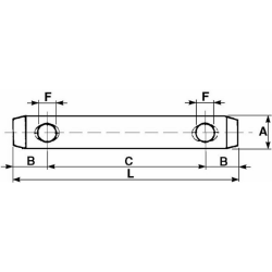 PERNO Ø22 L-140 INT-96 ZINCATO
