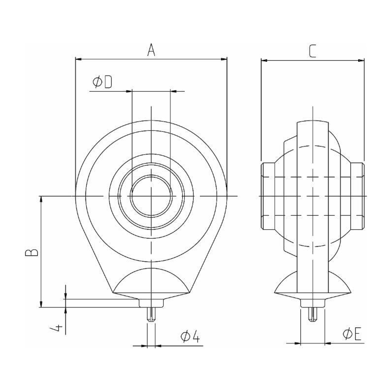 SUPP.ROT.SFERICA Ø-20 TESTAØ-75 INTER-55 SUPER.+SPINA