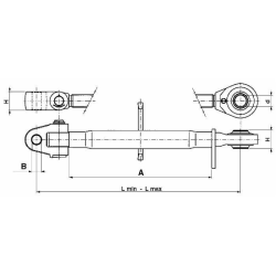 TERZO PUNTO 2°CAT. CON ATTACO SNODATO E TIRANTE TUBO L-360