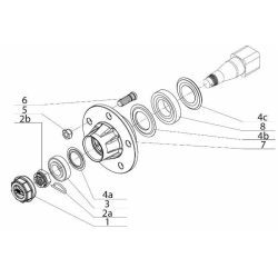 SEMIASSE SENZA FRENO Q50 A 5 FORI L-200MM.