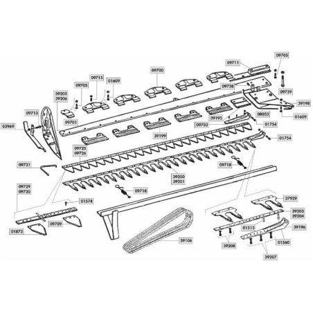 ASTA FORATA PER DENTIERA L - 2,12MT