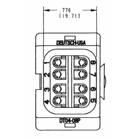 CONNETTORE E PIASTRINA PRESA 8 POLI CONNEX