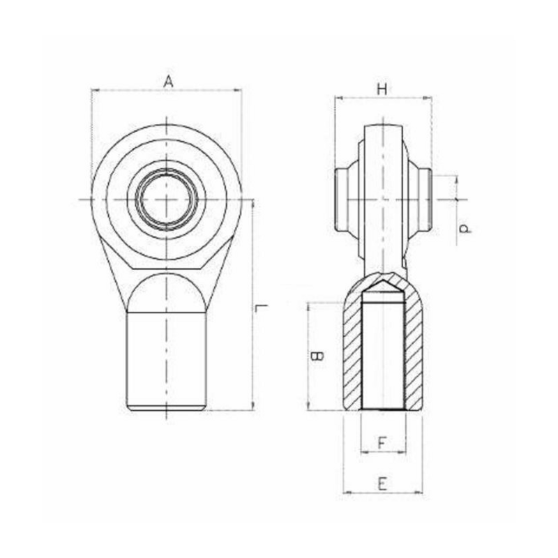 TIRANTE Ø25 FIL.24X1,5 FEMMINA  I-112