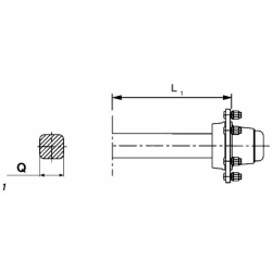 ASSALE Q-40, 4 FORI FIAT, L-1000MM
