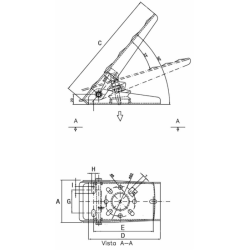 PEDALE PER POMPA FRENO L-250MM