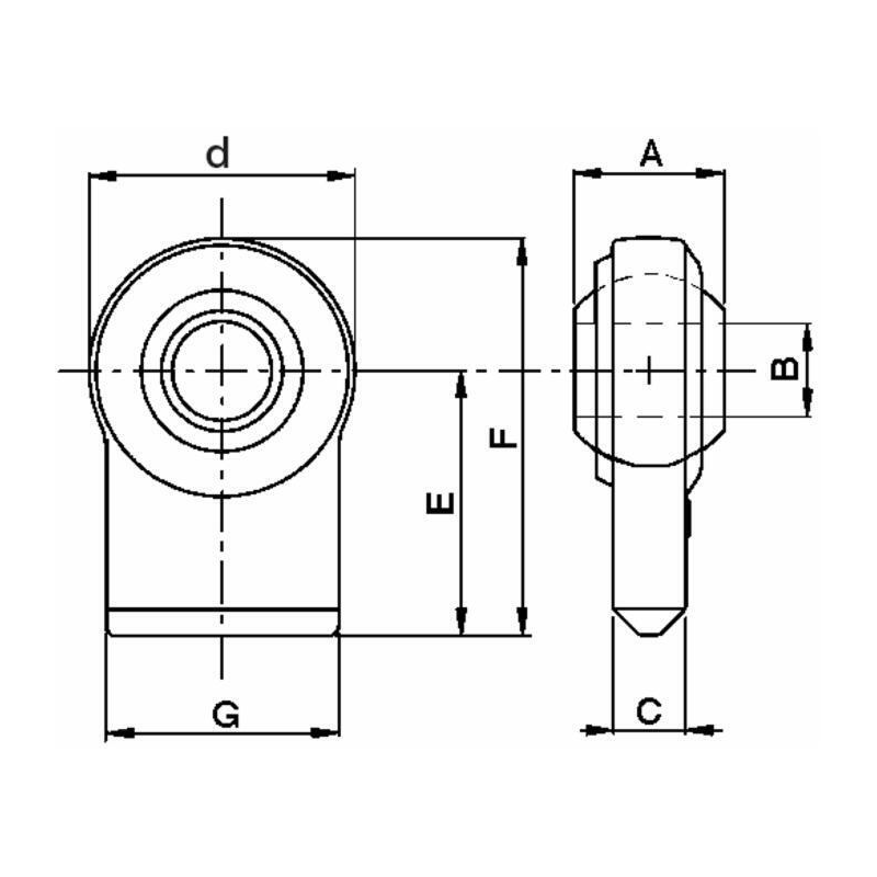 SUPPORTO Ø19,3 H-27 TESTA-50