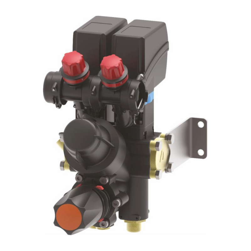 Gruppo comando compatto per atomizzatori a 2 vie