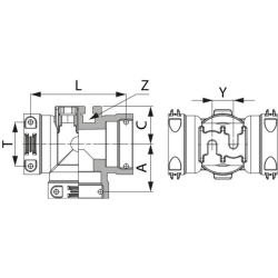 RACCORDO A T T5F-T5F-T5F