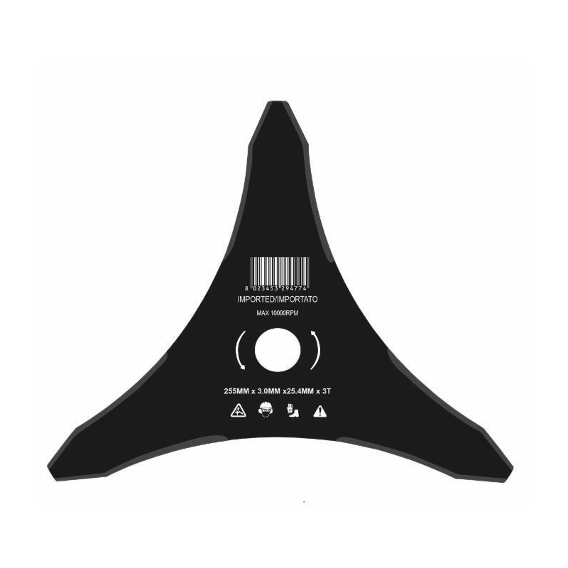 DISCO 3 DENTI ACCIAIO Ø255-3