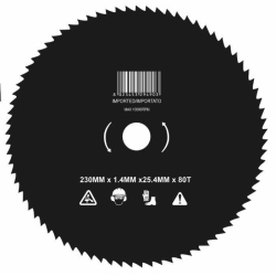 DISCO 80 DENTI ACCIAIO Ø230-1.4