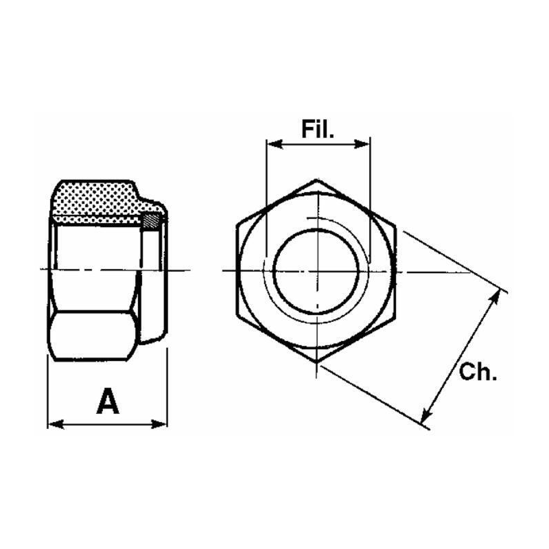 DADO AUTOBLOCCANTE PER DENTI ERPICE