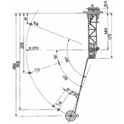 Sensore di livello carburante 12-24V ad asta, profondità di installazione 406,5 mm