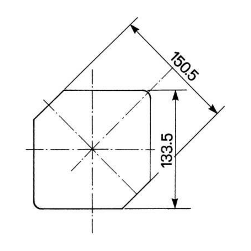 PROIETTORE SIMMETRICO 140X140MM