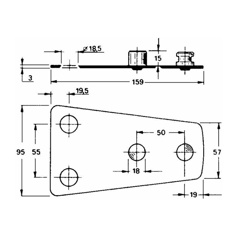 PIASTRA PORTACOLTELLO