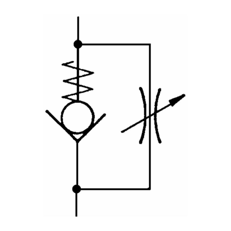 REGOLATORE DI FLUSSO UNIDIREZIONALE DA 1/4"