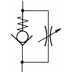 REGOLATORE DI FLUSSO UNIDIREZIONALE DA 1/2"