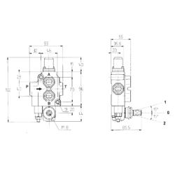 DISTRIBUTORE WALVOIL MODELLO SD4 A 1 LEVA DOPPIO EFFETTO 40 LITRI