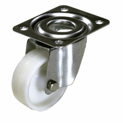 RUOTA NYLON Ø 100MM CON SUPPORTO GIREVOLE