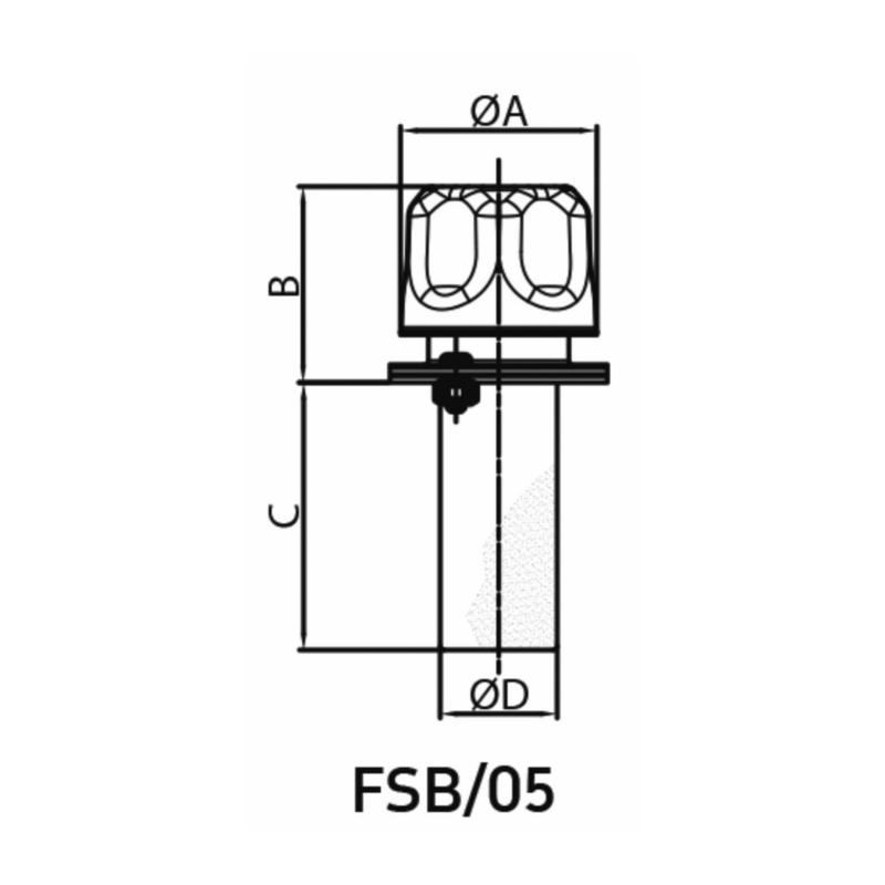 TAPPO CON FILTRO E CESTELLO A 3 FORI