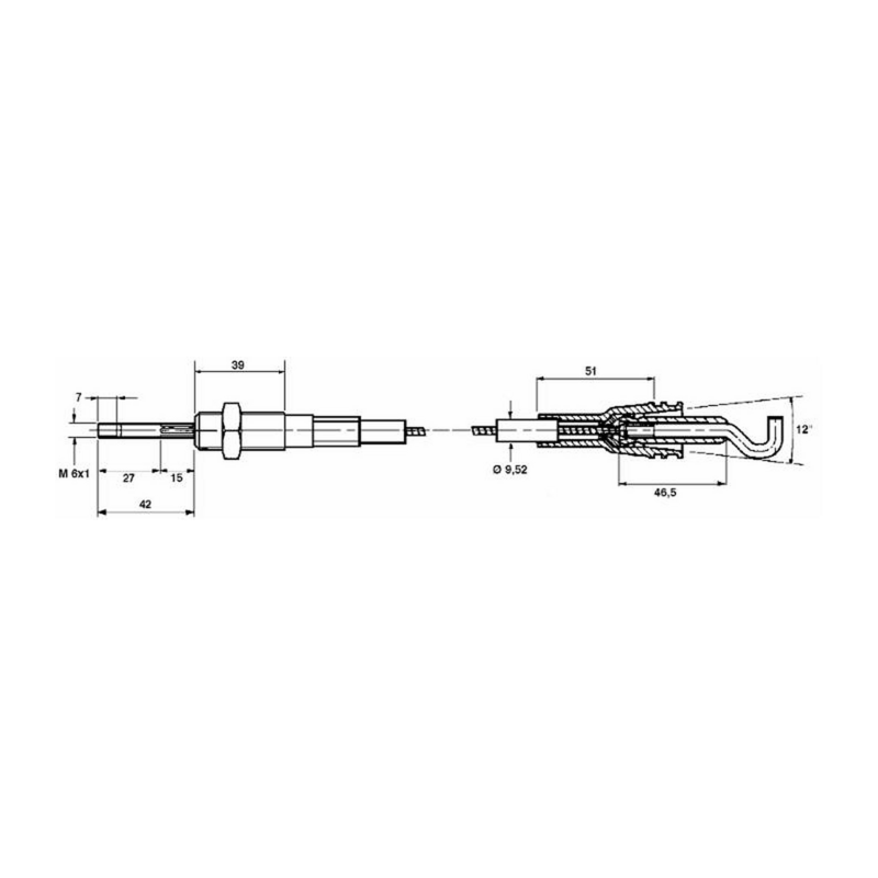CAVO TELECOMANDO LUNGHEZZA 2500mm