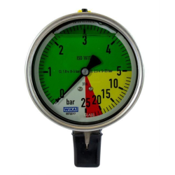 MANOMETRO ISOMETRICO IN INOX Ø 100MM, SCALA 0-5/25 BAR, ATTACCO RADIALE G 1/2"