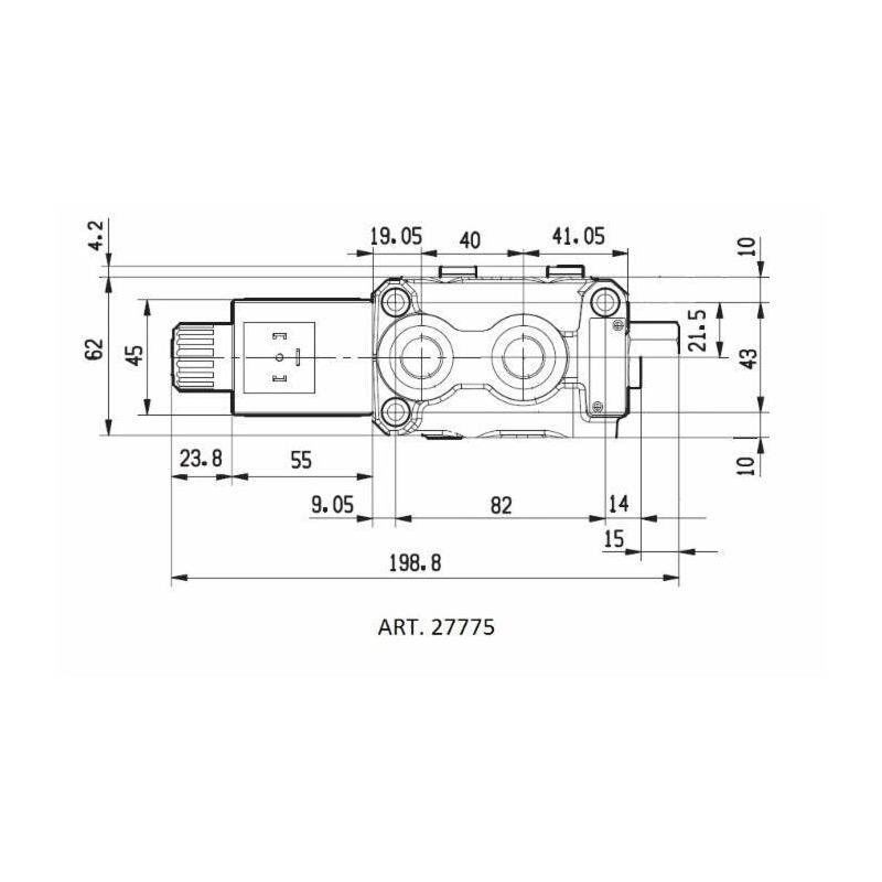 DEVIATORE ELETTRICO A 6 VIE DA 3/8" 12VDC