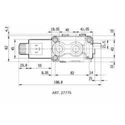 DEVIATORE ELETTRICO A 6 VIE DA 1/2" 12VDC