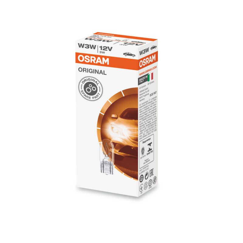 Lampadina alogena W3W 12V 3W W2,1x9,5d