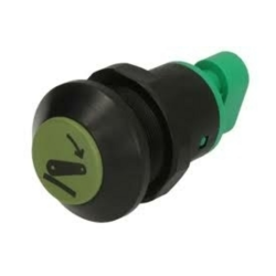 Interruttore a pulsante PNEUTRON verde chiaro, simbolo sollevatore abbassato