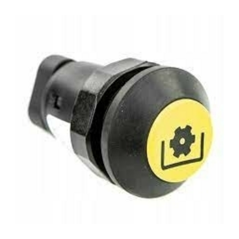 Interruttore a pulsante PNEUTRON giallo, simbolo presa di forza PTO