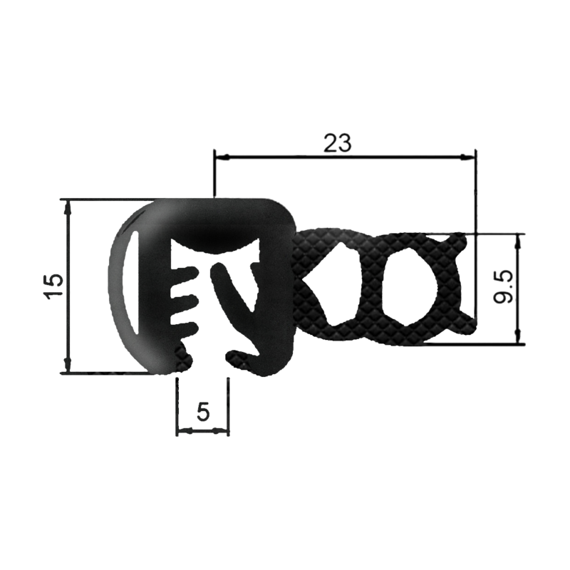 GUARNIZIONE PER VETRI