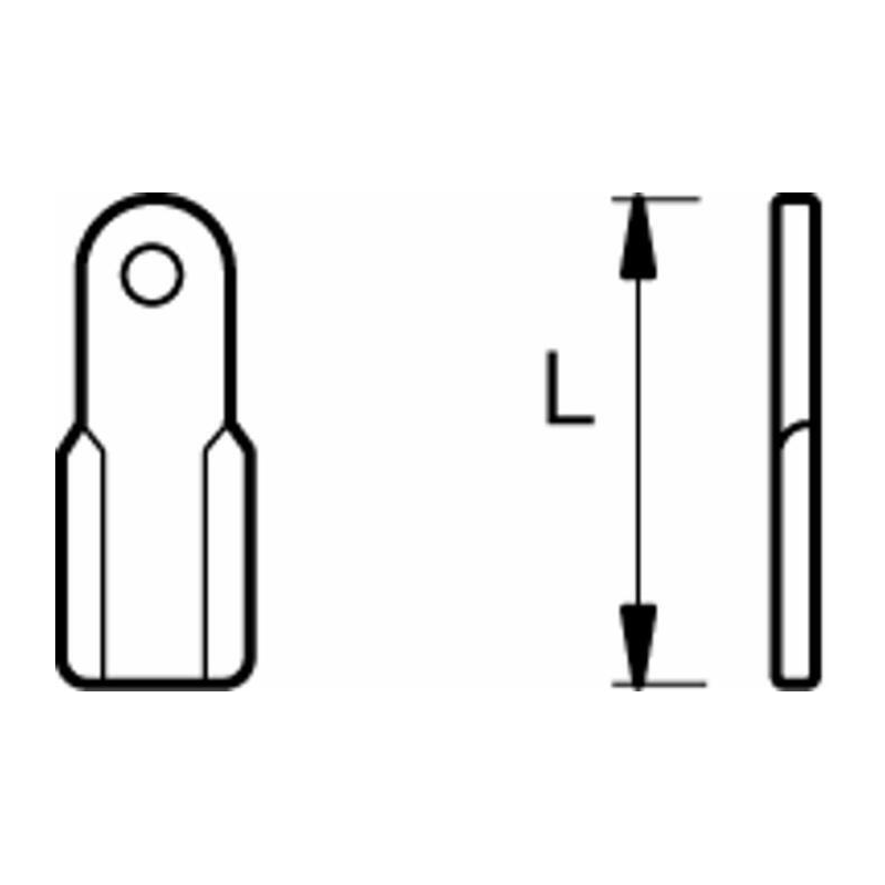 COLTELLO DIRITTO H 0 L 150