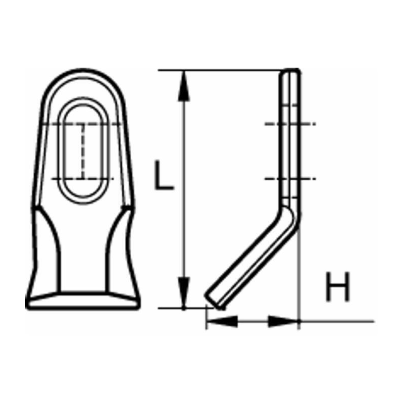 COLTELLO "Y" H 40 L 99